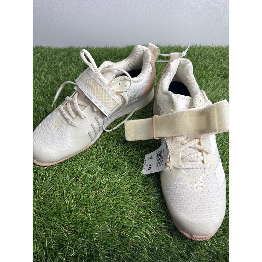 Adidas Adipower Weightlift 3 Shoes Mens 9‎ Womens 10 Off White Pink IH8235 NEW - Picture 8 of 10